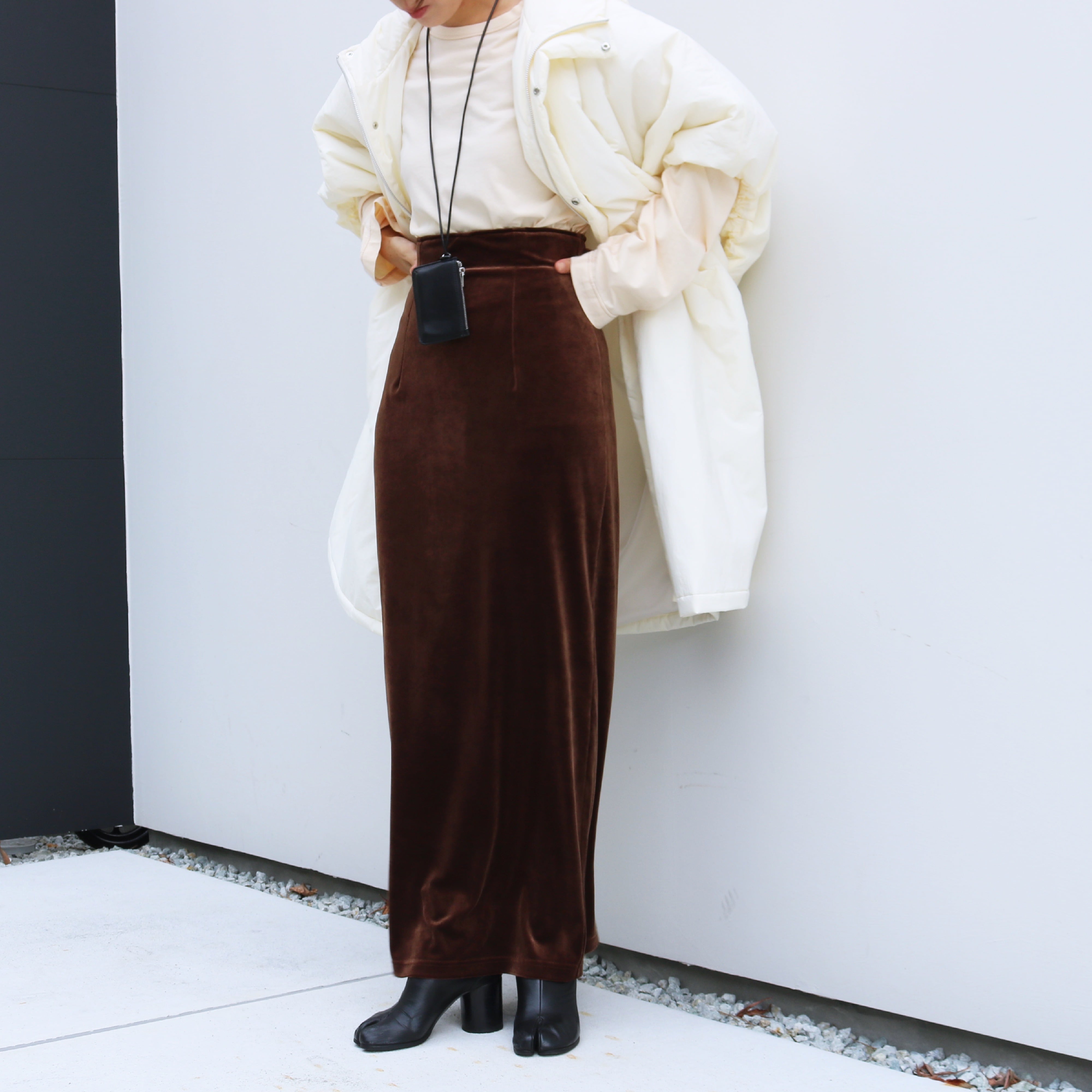 アエレハイウエストベロアスカートaere 36 