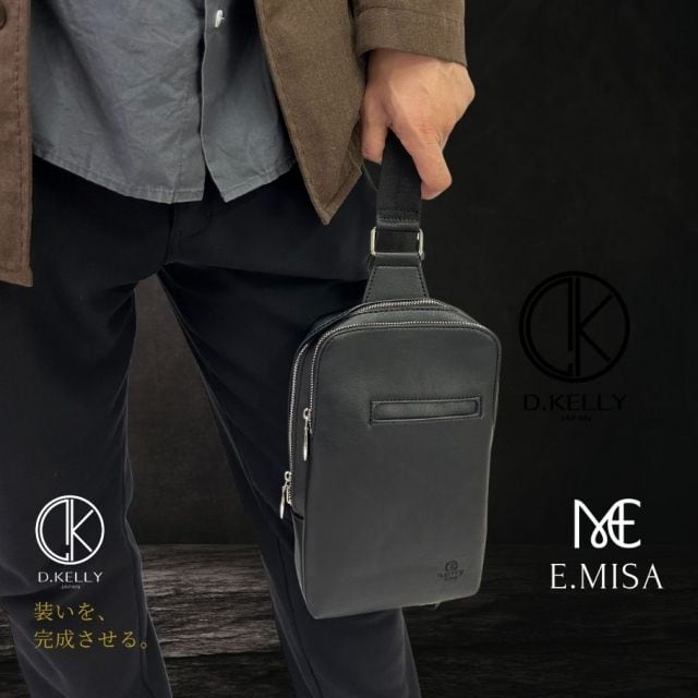 オープンポケットボディバッグ ワンショルダーバッグ メンズ D.KELLY