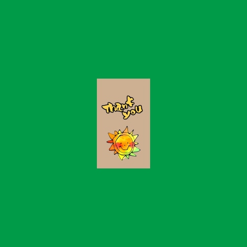 2枚入 ポチ袋 『Thank you』 2枚入 ポチ袋 『Thank you』
