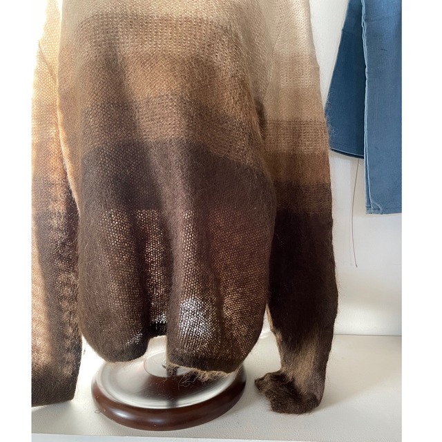 Gradation brown knit