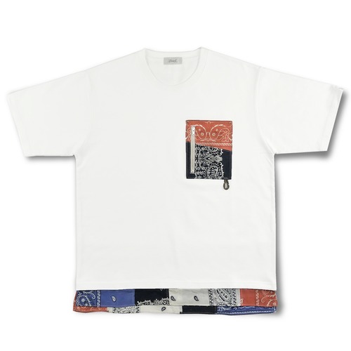 BANDANA POCKET T-SHIRTS(White)