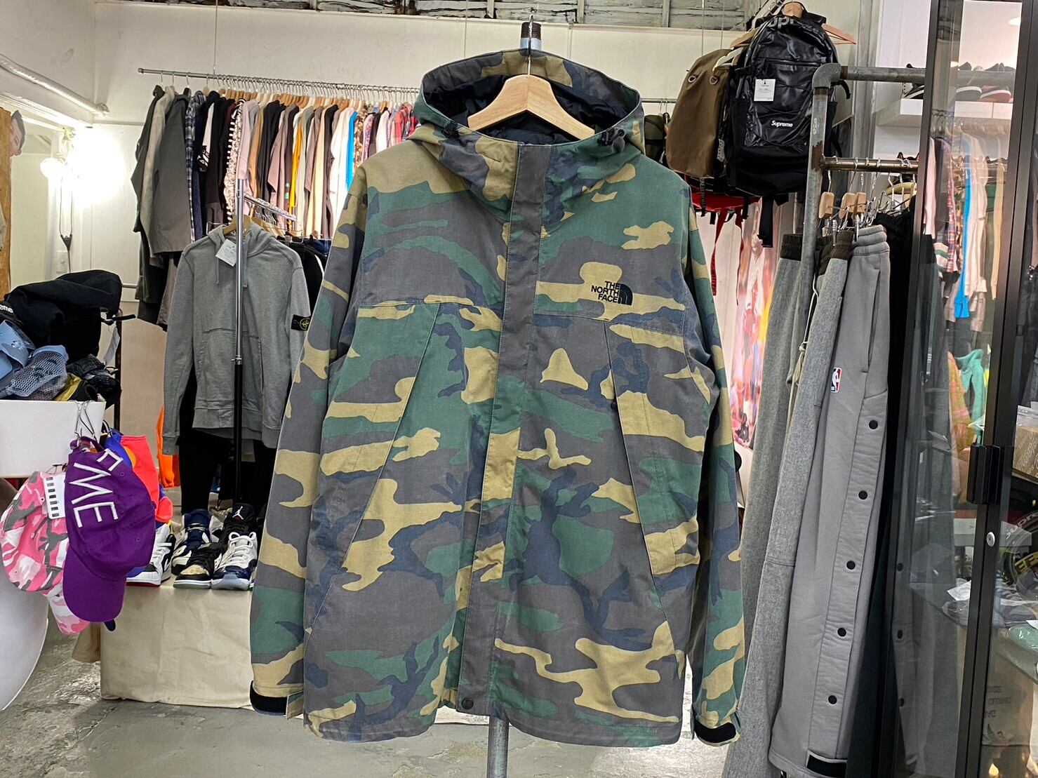 THE NORTH FACE NOVELTY SCOOP JACKET FD CAMO XL NP61645 84607 ...