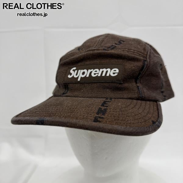 Supreme/シュプリーム【20AW】Logo Stripe Jacquard Denim Camp Cap