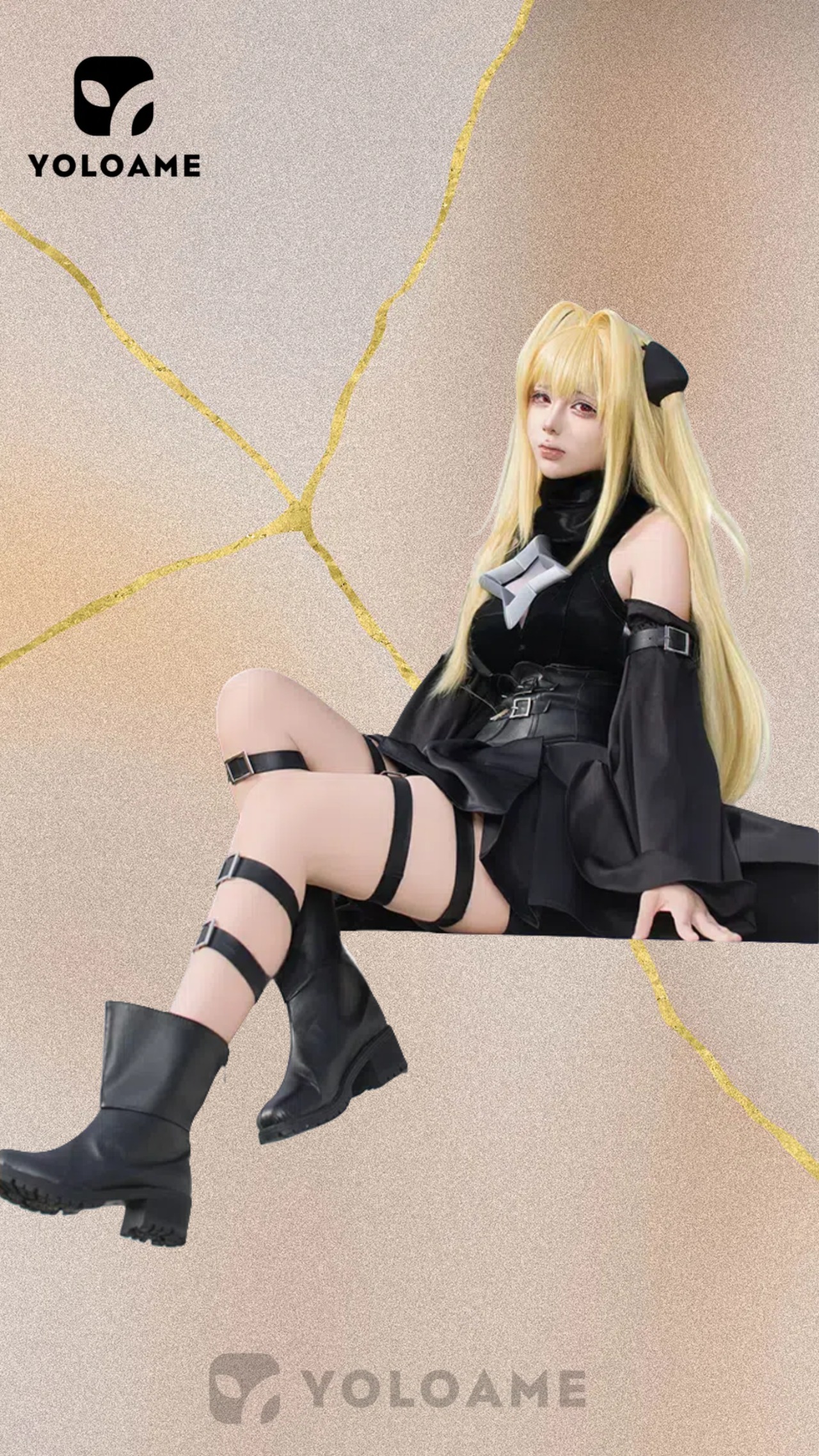 UWOWO アズールレーン 金色の闇 コスプレ衣装 To LOVEる-とらぶる-kコラボ