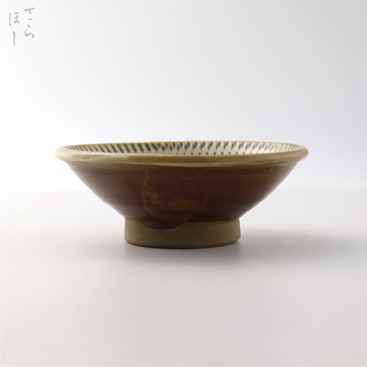 小鹿田焼 小袋窯 4寸深鉢 飛びかんな 白 直径約12cm 陶器 和食器 民藝