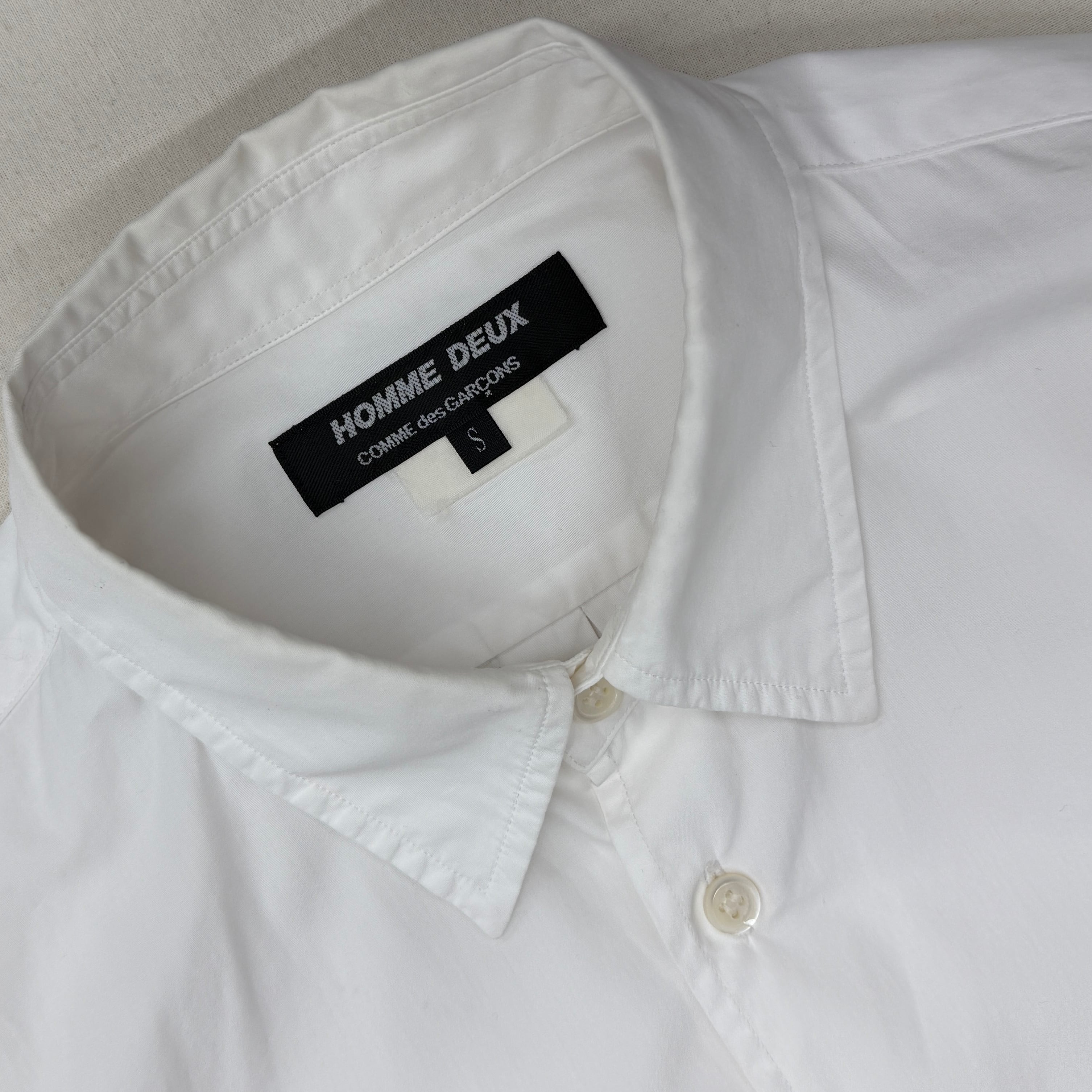 Comme des Garçons HOMME DEUX】コムデギャルソン オムドゥ 白シャツ