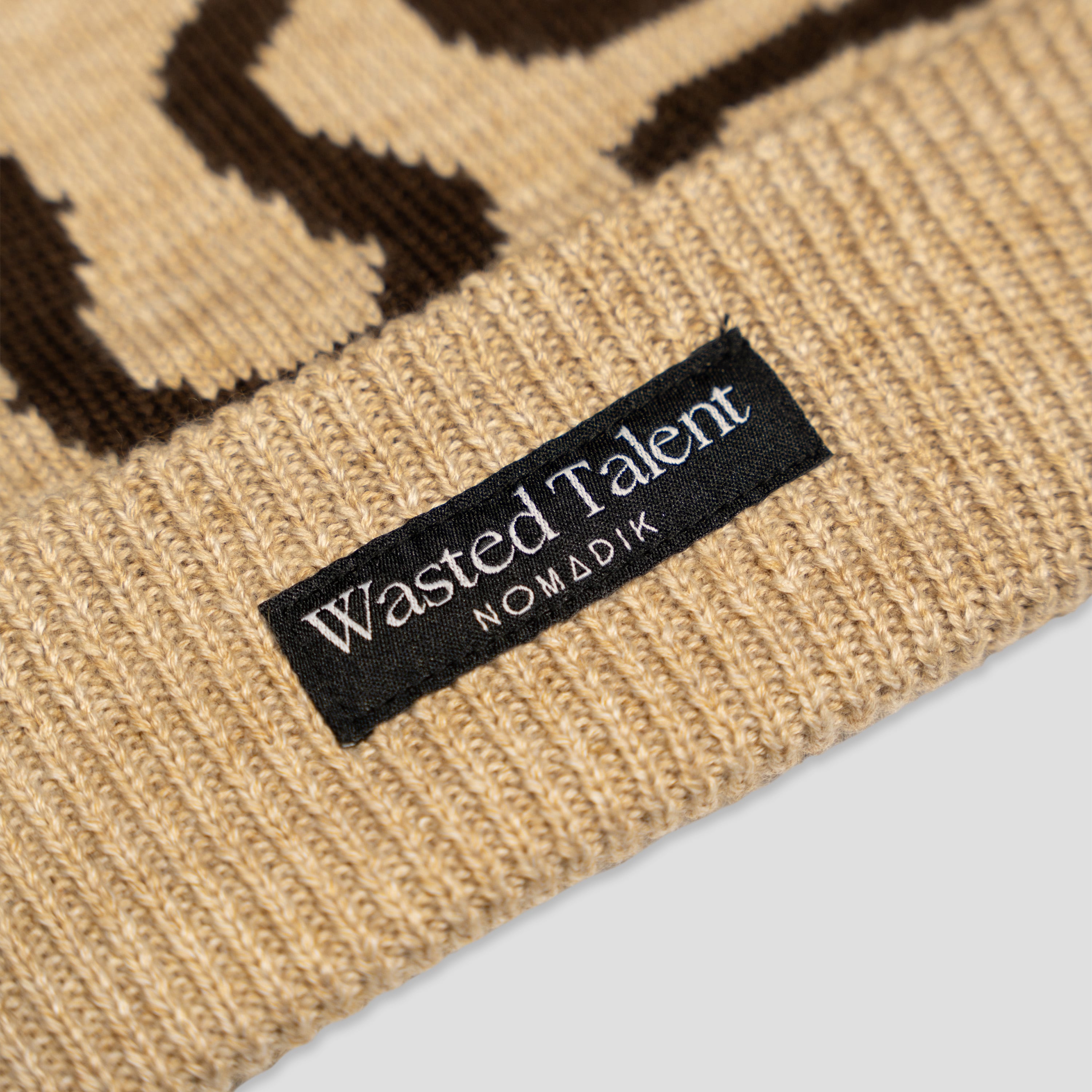 WT JACQUARD BEANIE 【NOMADIK×WASTED TALENT】 | NOMADIK STORE