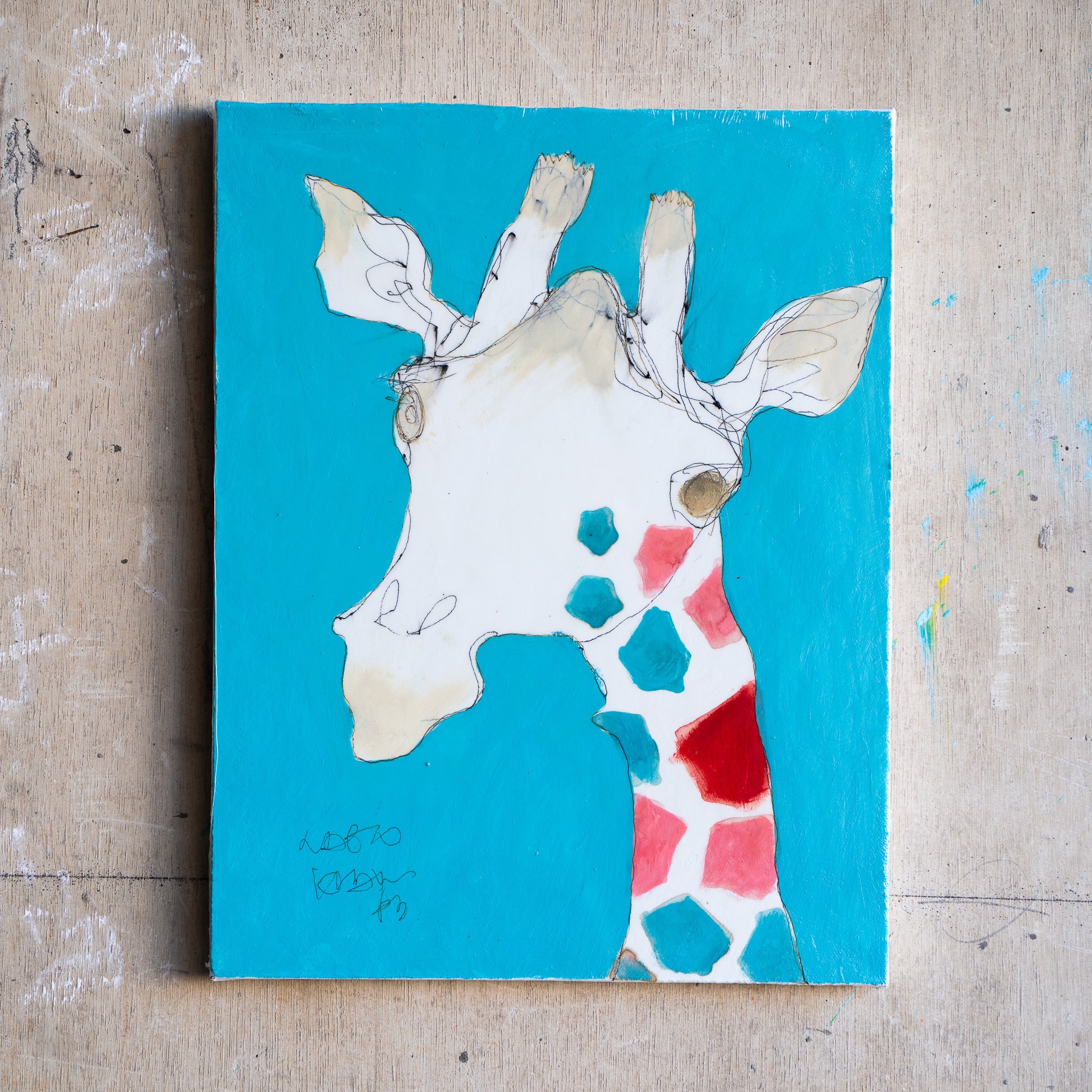 原画 F6「29944 誰よりも私を理解してくれた気がした キリン」 | NAOTO