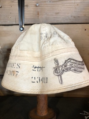 WWⅡ  US NAVY SAILOR HAT WITH PAINT