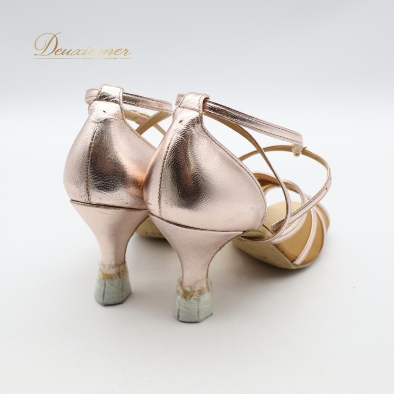 社交ダンス 衣装 ラテン シューズ 23 1/2サイズ ピンク系 チャコット Chacott 靴 くつ ヒール レディース ピンクゴールド 上品 メッシュ 練習 レッスン ダンスシューズ ダンス衣装 ステージ イベント パーティー かわいい 光沢 高級感