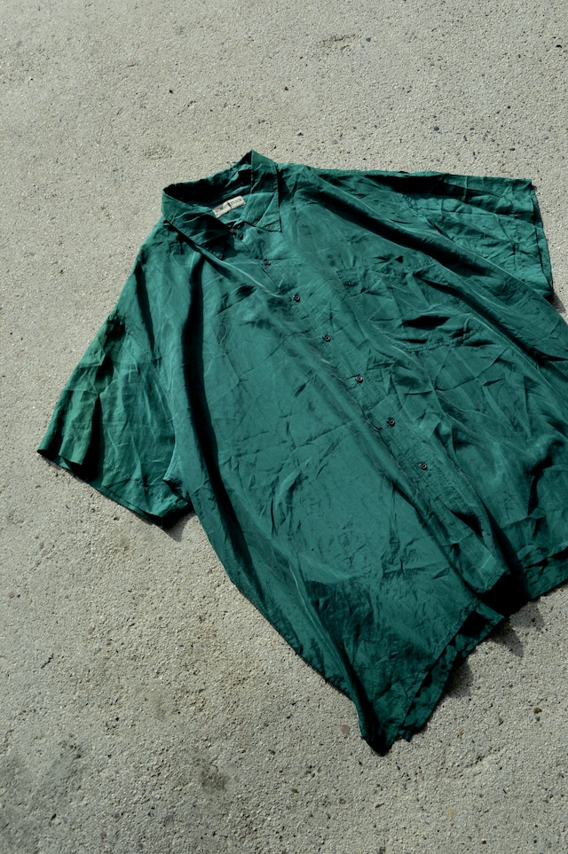 ROBERT STOCK 90's From USA Fade Silk Big Fit Shirt Designers by CHAPS ロバートストック 90s シルクシャツ
