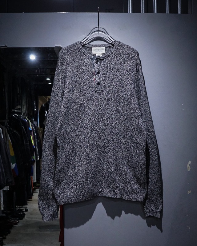 【add (C) vintage】“DENIM & SUPPLY RALPH LAUREN” Henley Neck Melange Knit