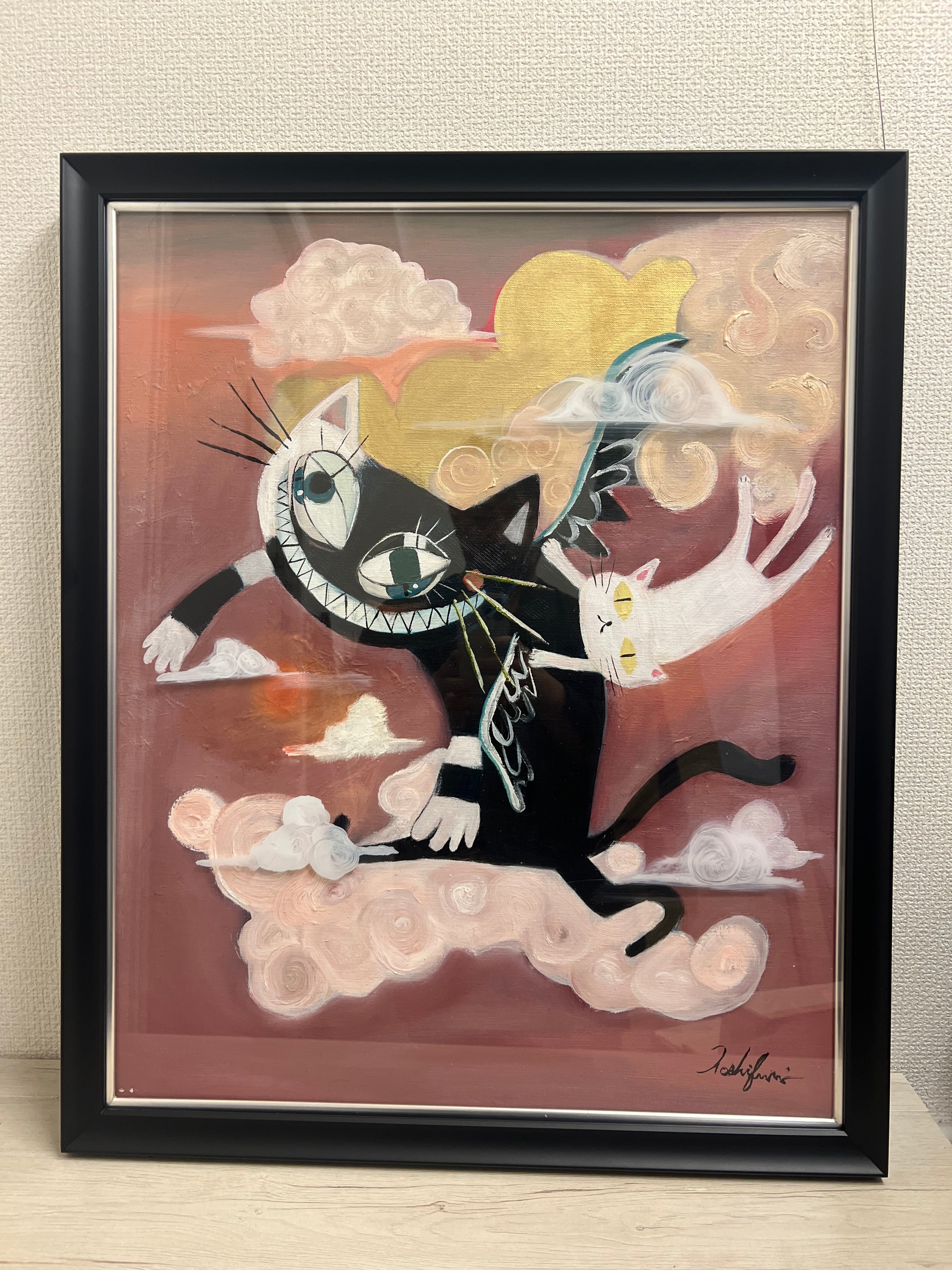 死ぬ程可愛い猫の油絵(^^) 現在受付一時停止中※ペットさんカラフル油絵似顔絵 | TanoMake