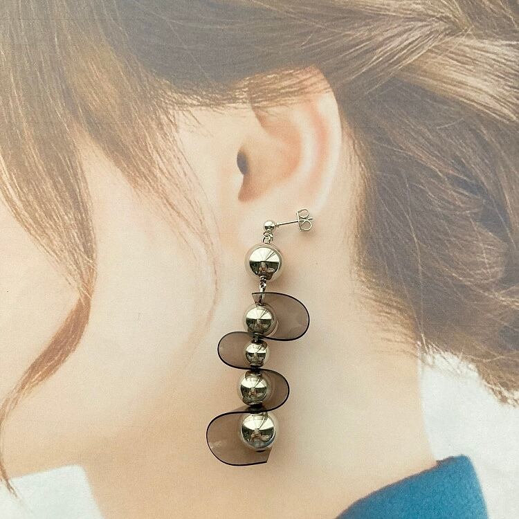 Marimo 指輪とピアス MINAMO-Shizuku-Rose&Cabo ピアス