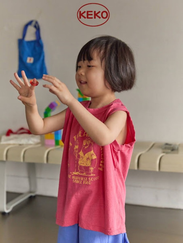 《送料無料》ベアタンクトップ：kids【keko】※お取り寄せ