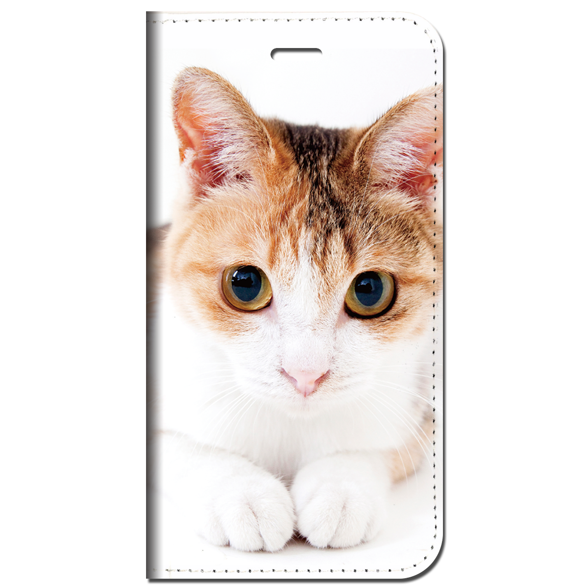 iPhone対応 スマホ 手帳型ケース 三毛猫 動物 ネコ 【iPhone16 / iPhone16e / iPhoneSE 他 iPhone各機種対応】 st20