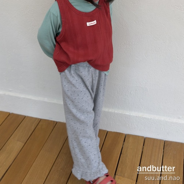 取寄:ANDBUTTER シュシュフリルパンツ※送料無料