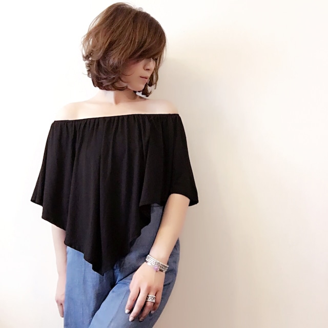 off shoulder . 2way tops