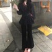 ウエストマークVネックフォンフラワーブラウス ・76282