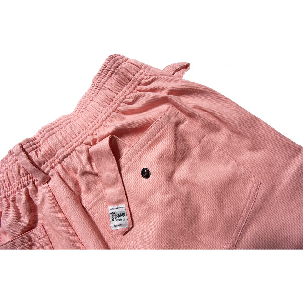 The Holiday -Comfy fit- Cotton Twill Easy Pants SALMON PINK