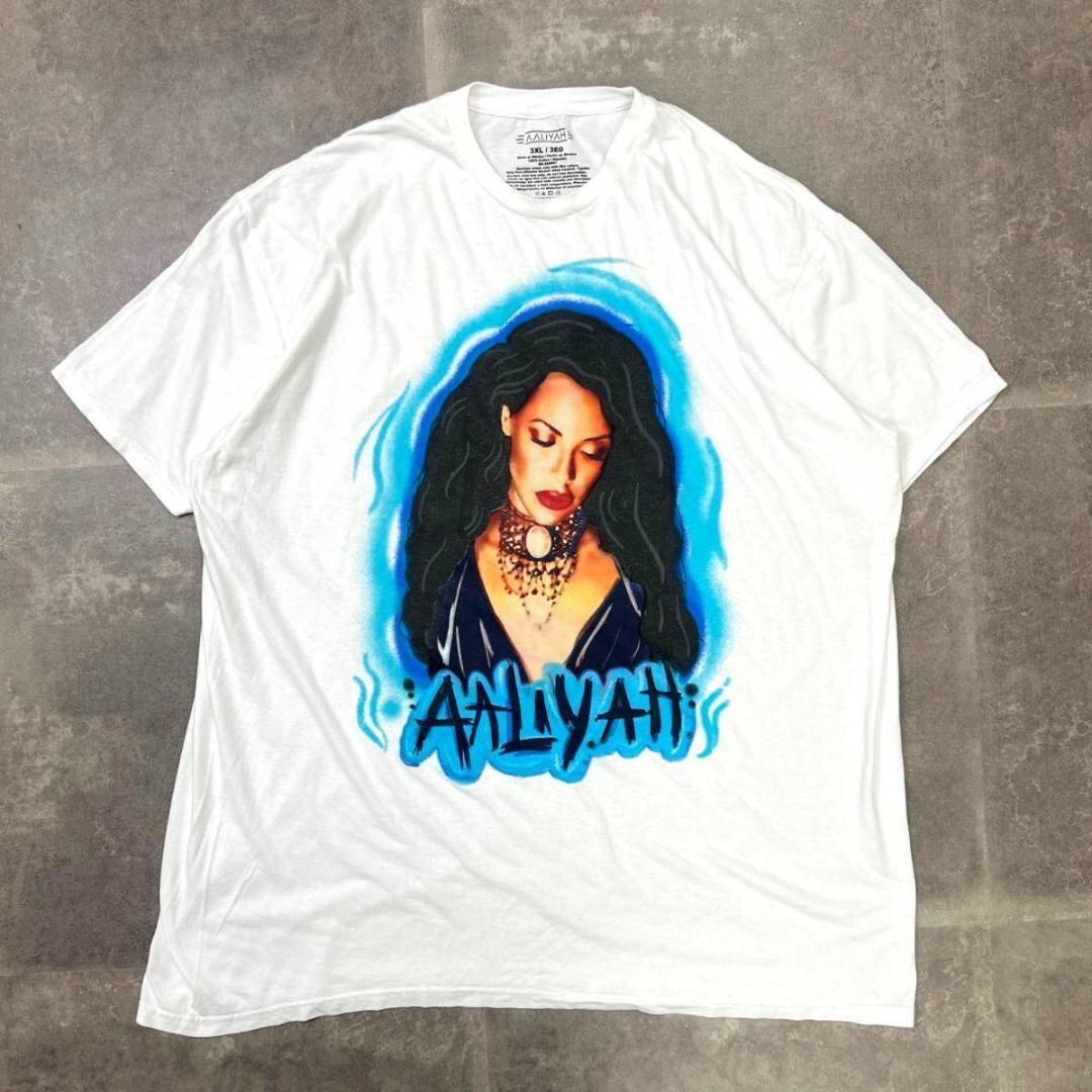 希少　AALIYAH Tシャツ　タイダイ柄RAP Tシャツ　サイズL