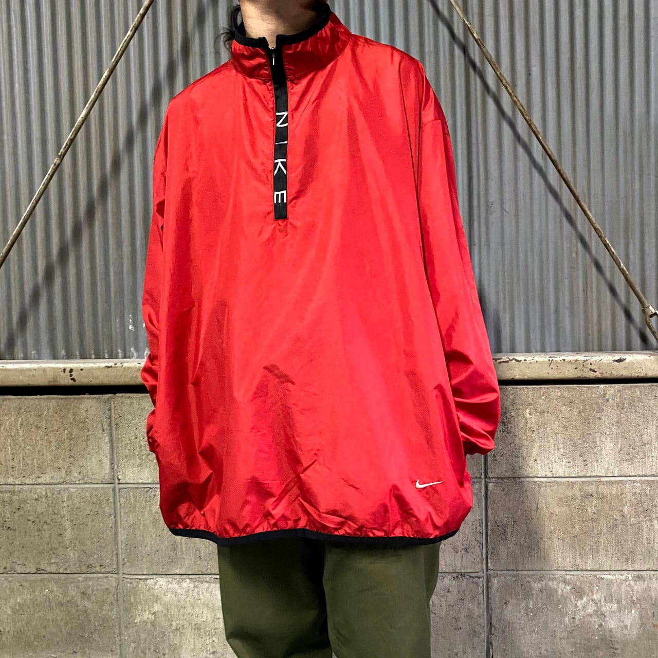 90年代 ナイキ ハーフジップ プルオーバー ナイロンナイロンジャケット  