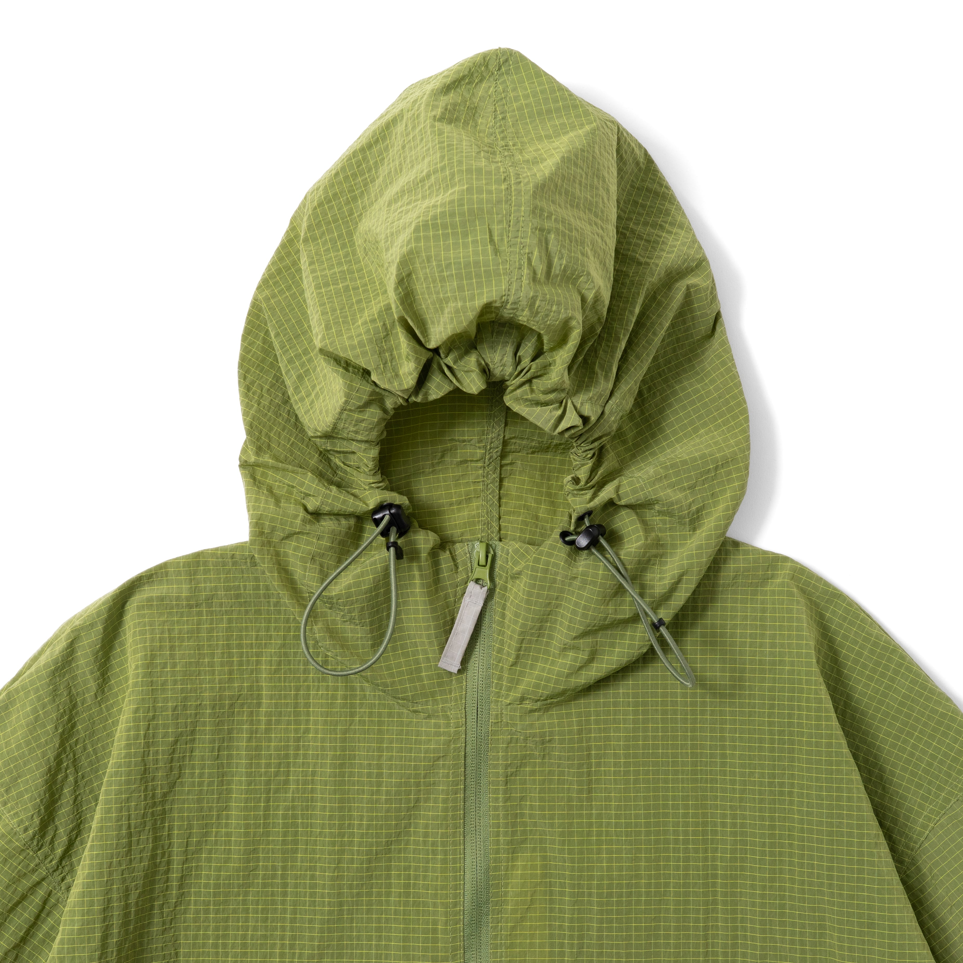 GRAPH CHECK NYLON ANORAK LEAF GREEN | What's up?