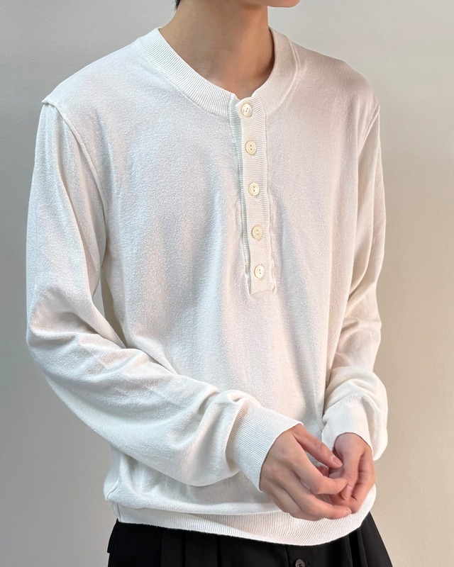 【DOLCE&GABBANA】henry-neck top