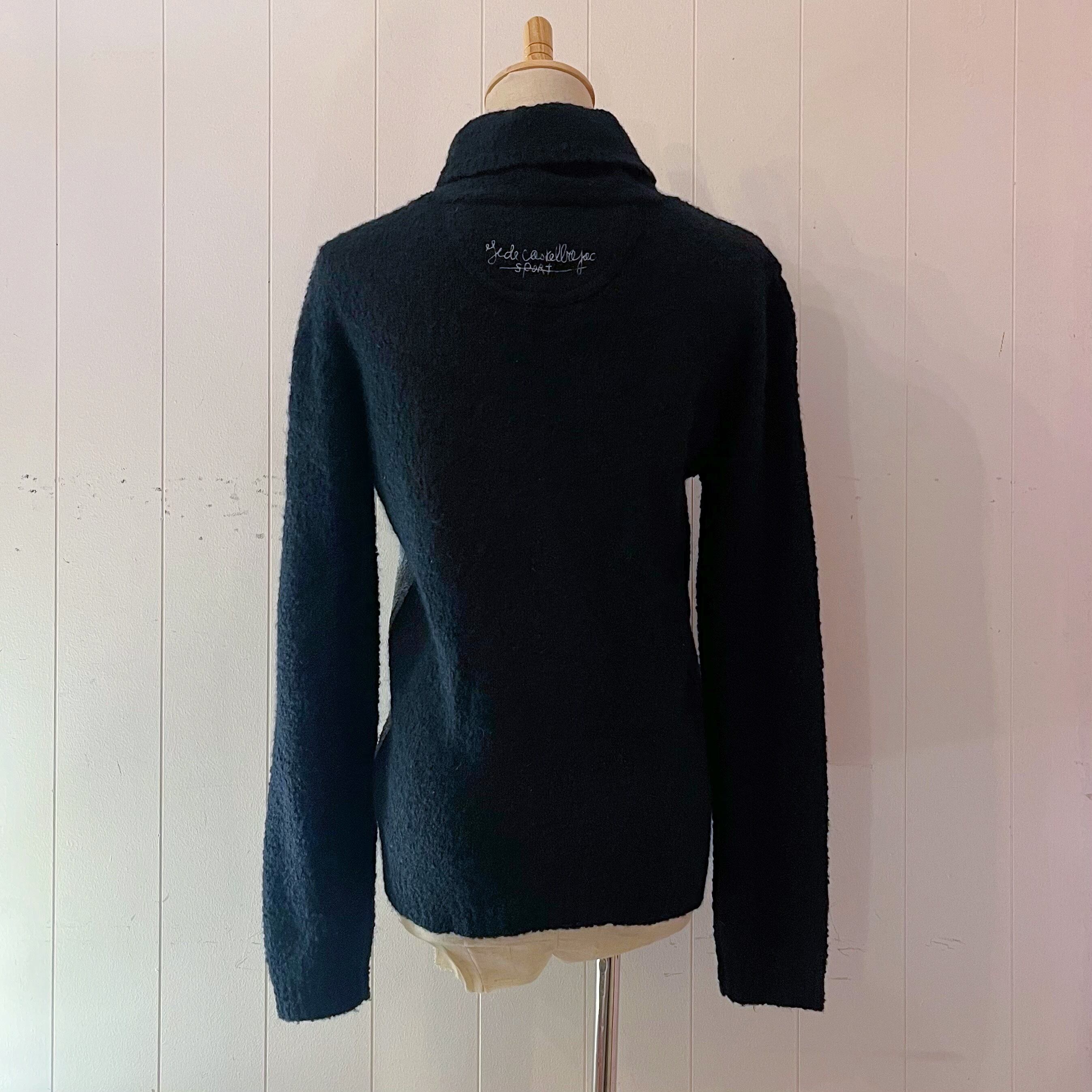 CASTELBAJAC / muffler bear black turtle sweater