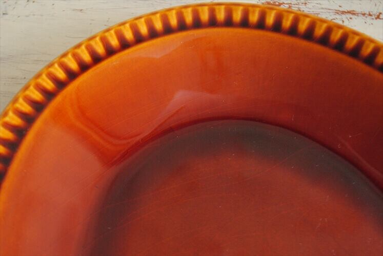 ベルギー製 BOCH ボッホ きれいな飴色 大きな楕円皿 オーバルプレート