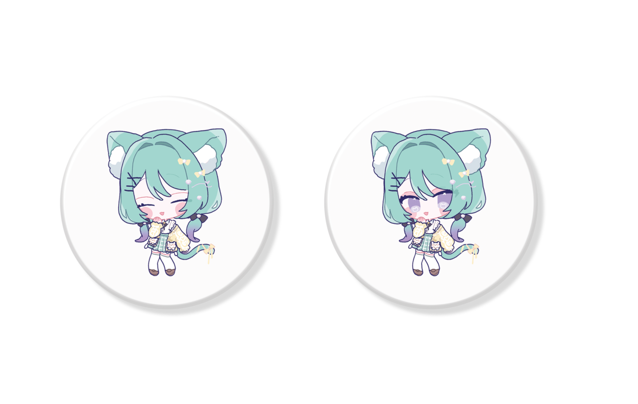 もちゆず キャラセット　缶バッジ