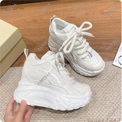 厚底スニーカー ダッドスニーカー 22.0〜24.5cm インヒール ボリューム