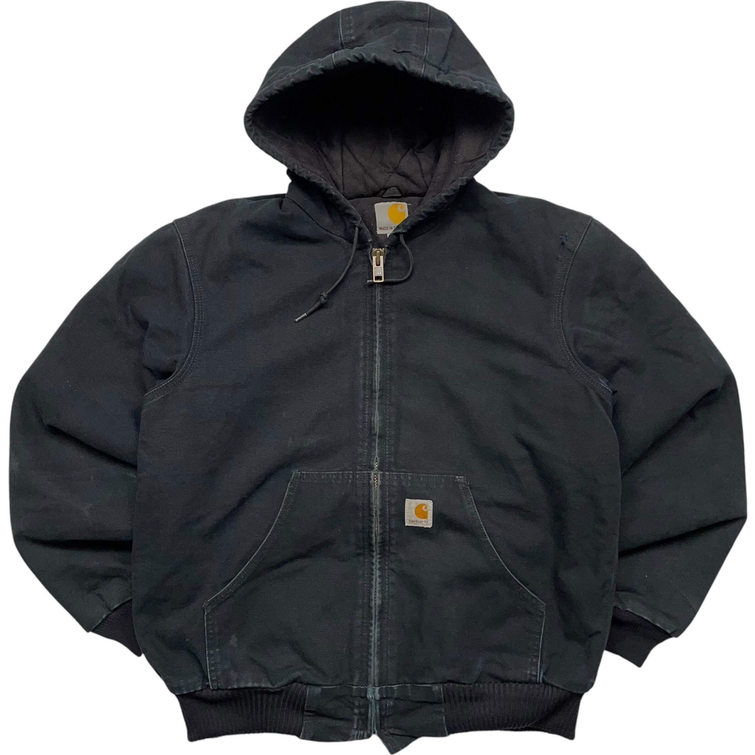 《S》 Carhartt カーハート アクティブジャケット ダックジャケット ブラック USA製 no.4455