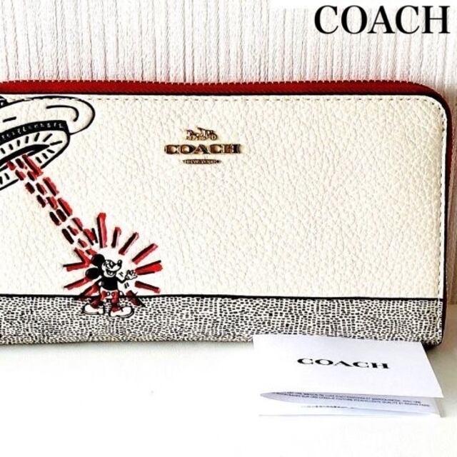 ◇大特価◇コーチCOACH ミッキーディズニー×キースヘリング 長財布