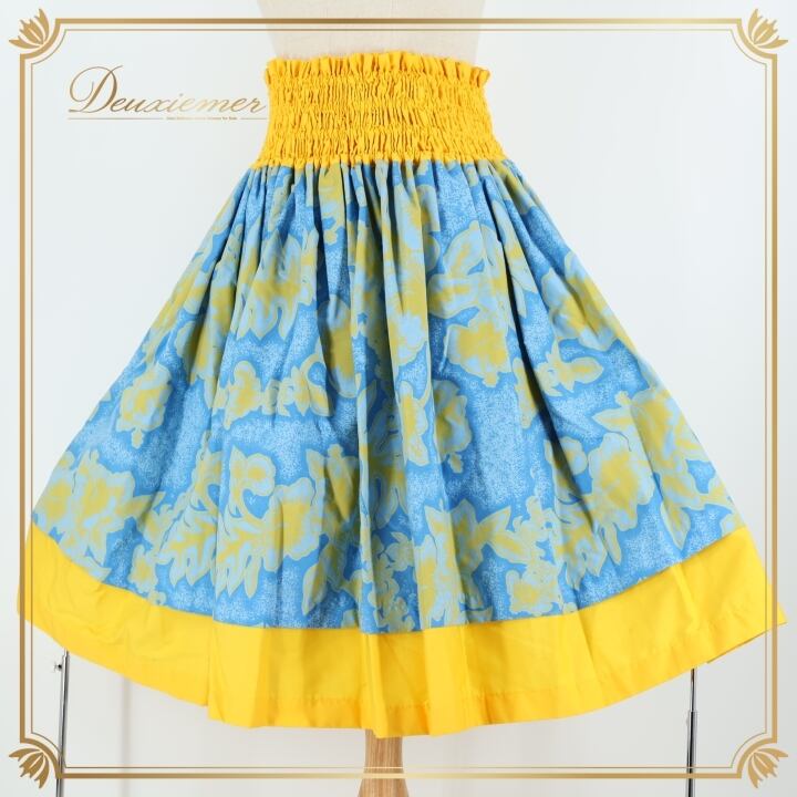 フラダンス衣装】ホワイト Ocean Blue Bird オーシャンブルーバード