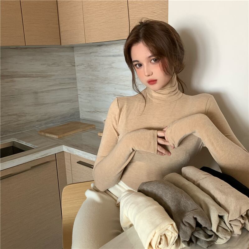 ニットセーター スリムブラックプルオーバー ブラウス スプリングシャツ 春物 ブラックストロベリース73906163584