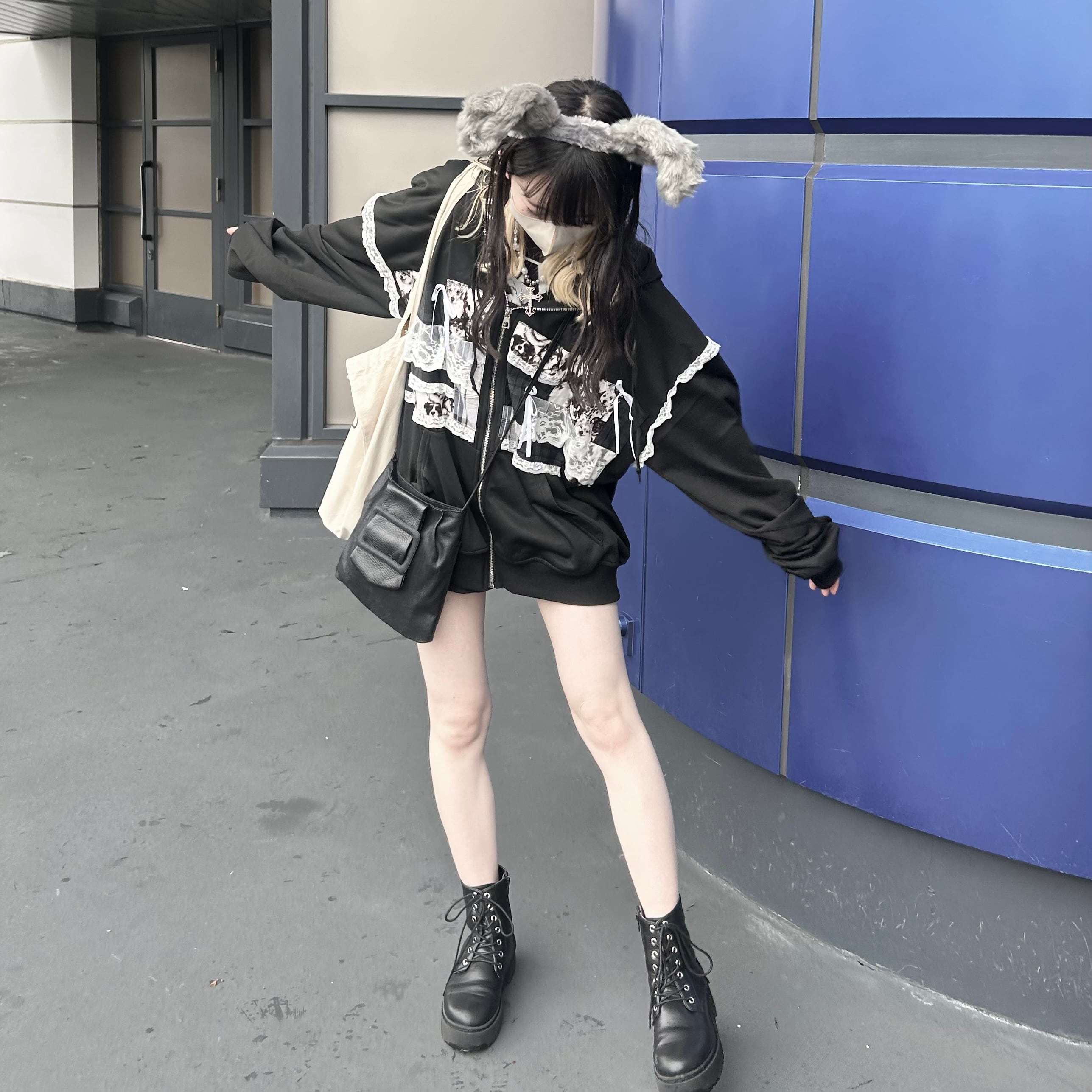 リメイクパーカー【Dog × Check design】 | Pay ID リメイクパーカー【Dog × Check design】 | Pay ID