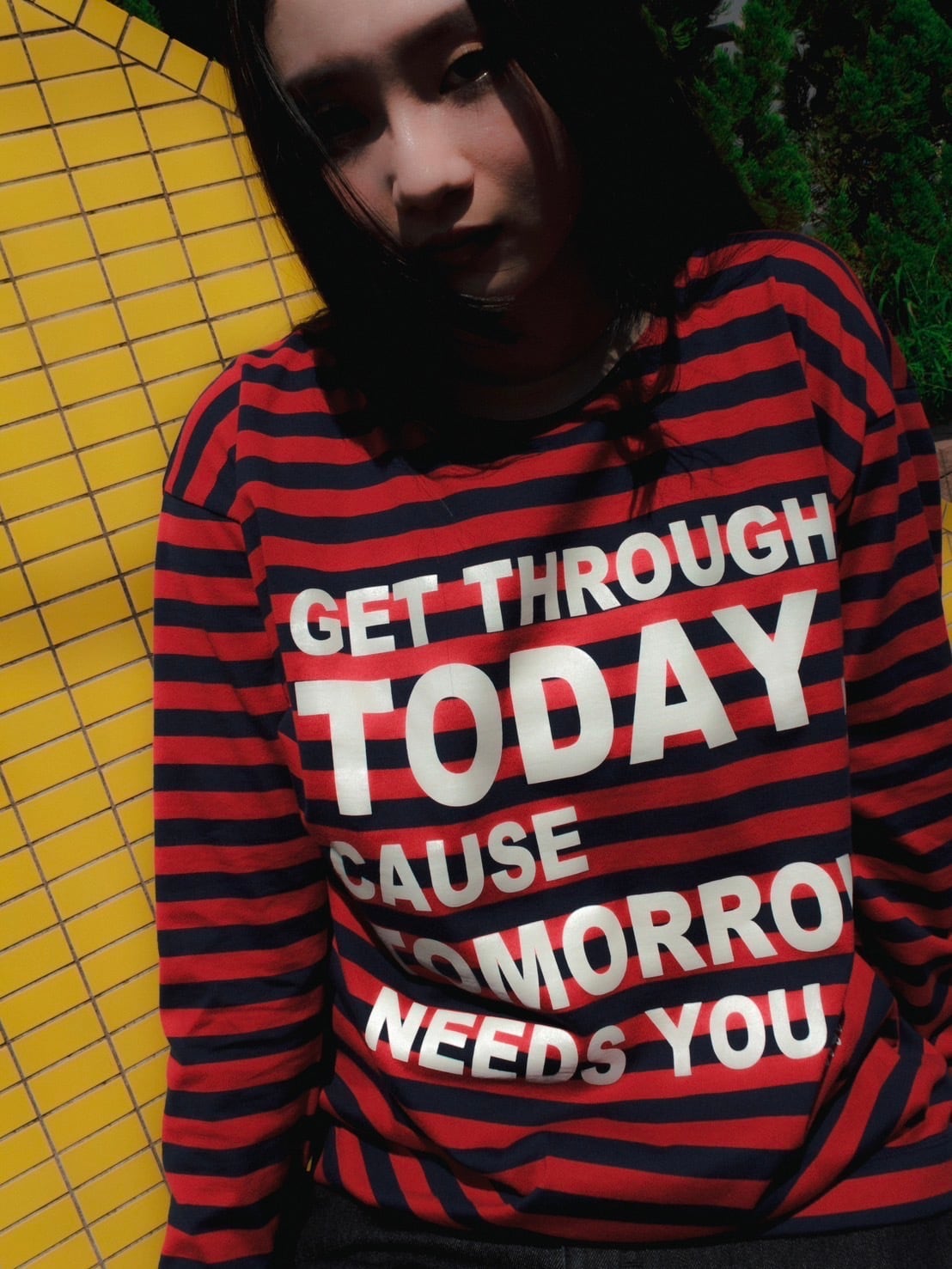 いさん専用　lifemania ボーダーカットソー　daily pulse DAILY PULSE L/S TEE（RED） | LIFEMANIA