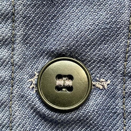 50-60s サンフェード BLEU VERDUN フレンチワークジャケット 詳細写真8