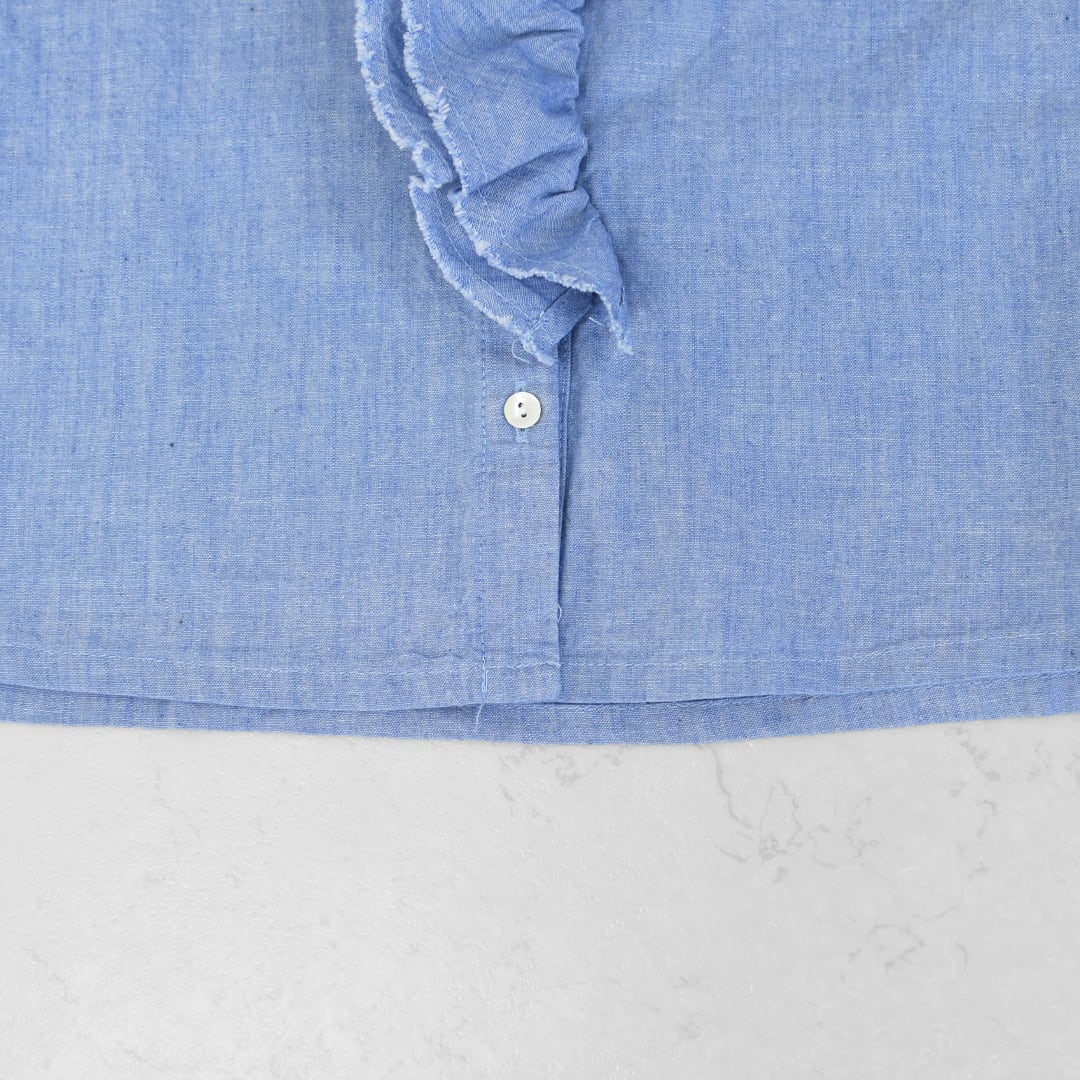 MidiUmi [ミディウミ] dungarees ruffle shirt [1-730081] ダンガリー