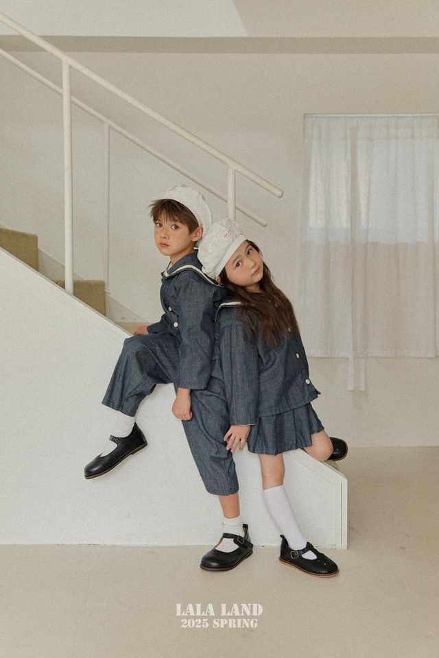 【即納/LAST1 M】lalaland/slub denim pt