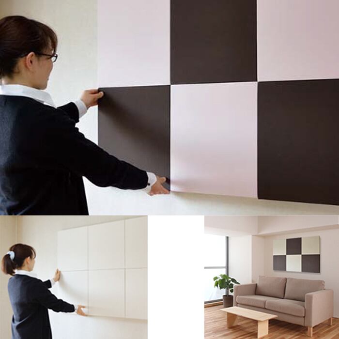 防音くん 吸音デコ　 吸音装飾パネル 1枚 400mm×400mm　厚み38mm 壁面に装着し室内の反響音を軽減 反響音を軽減して快適な室内環境 リビング,テレワーク,寝室,オーディオルーム,ホームシアター,勉強部屋,会議室,応接室,楽器練習室　日本特殊塗料/ニットク