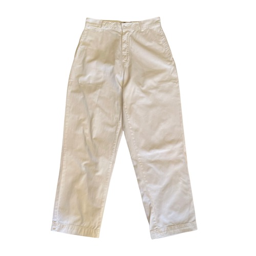 RRL white cotton chino pant