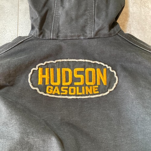 90s Carhartt アクティブジャケット ブラック フェード 無地 USA製 jacket 詳細写真17
