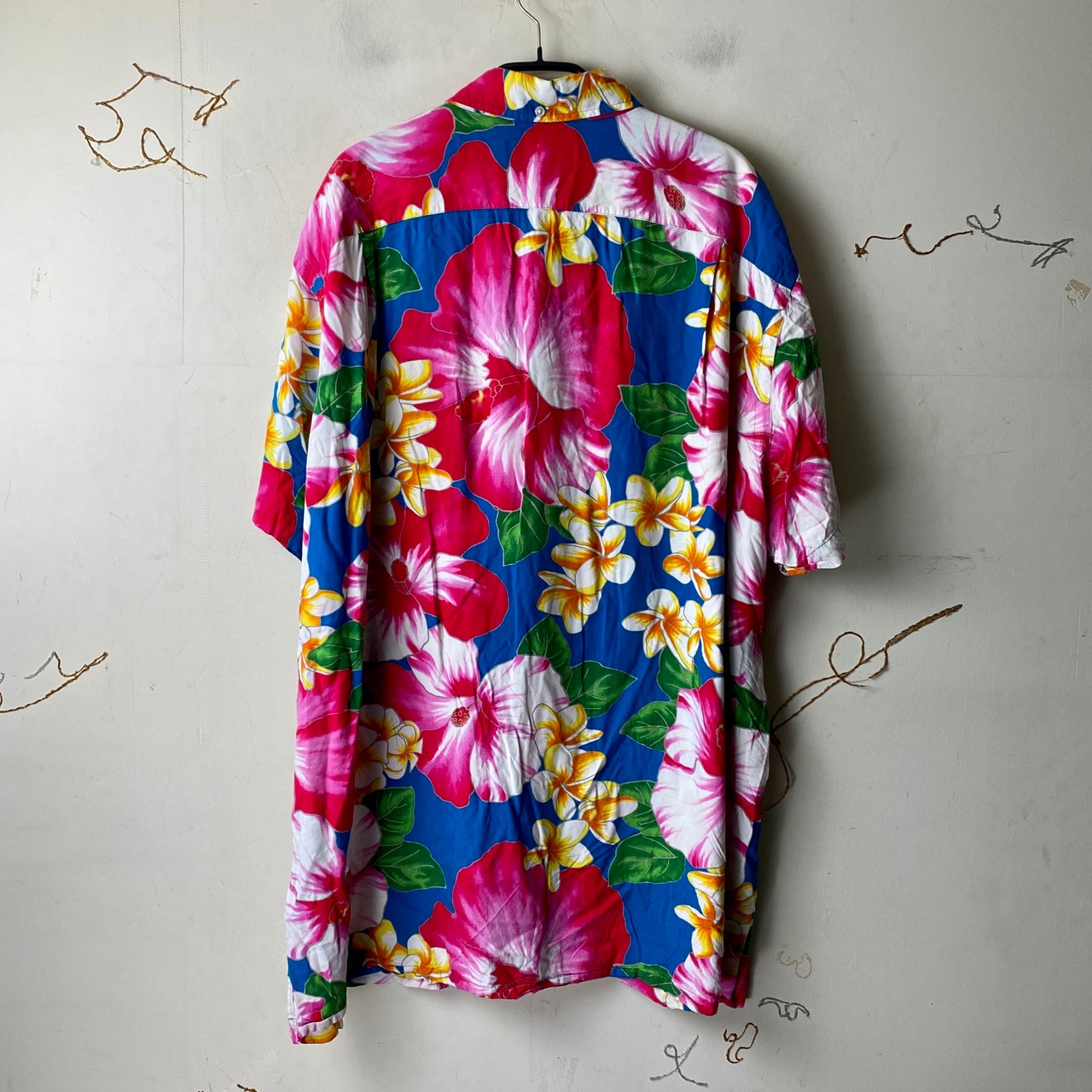 vintage RALPH LAUREN rayon B.D. shirt “big flower”