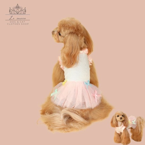 予約【№B07381】メロウフリルネックライン　フリルショルダー　チュールフリルワンピ