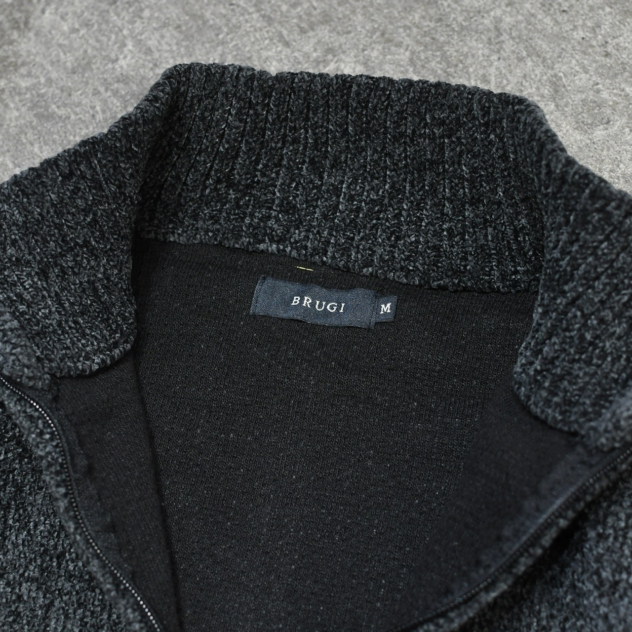 charcoal gray drivers chenille knit