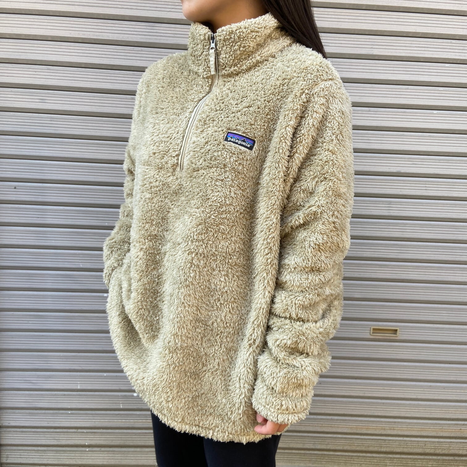 19年製 Patagonia パタゴニア ロスガトスジャケット フリースジャケット レディースXL 古着 ハーフジップ プルオーバー 25235  SP19 ベージュ【アウトドアジャケット】【cs2212-20a】 | cave 古着屋【公式】古着通販サイト