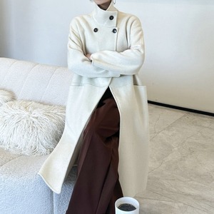 コート アウター ロングコート チェスターコート オーバーチェスターコート オーバーロングコート 襟付き ロング丈 ドロップショルダー ポケット ハイネック 無地 レディース かわいい 大人可愛い おしゃれ ガーリー エレガント 主役級 存在感 キュート きれいめ 上品 お出かけ ショッピング 休日 通勤 通学 デート 女子会 イベント 旅行 体型カバー ゆったり スタイルUP デイリー 万能 普段使い フェミニン シンプル クラシカル マニッシュ スタイリッシュ 高見え 鮮度アップ