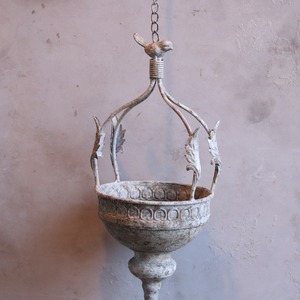 mondimanche 植木鉢　ラカージカップハングS UF519｜シャビーシック　ブリキ　吊り下げ用　高低差をつけてオシャレに飾れる